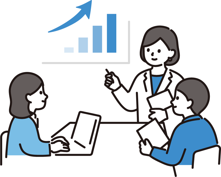 群馬の企業向けホームページ作成・ランディングページ作成サービスのイメージイラスト